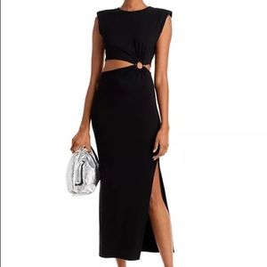 Fore cut out midi dress
